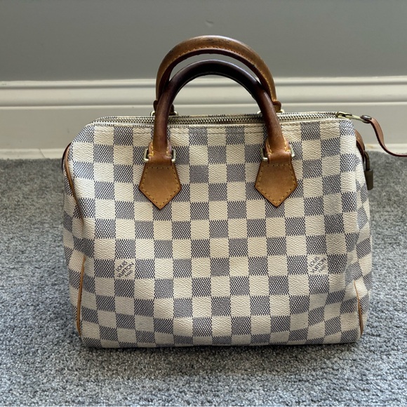 LOUIS VUITTON Damier Azur Speedy 25 Hand Bag - Picture 1 of 9
